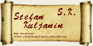 Stefan Kuljanin vizit kartica